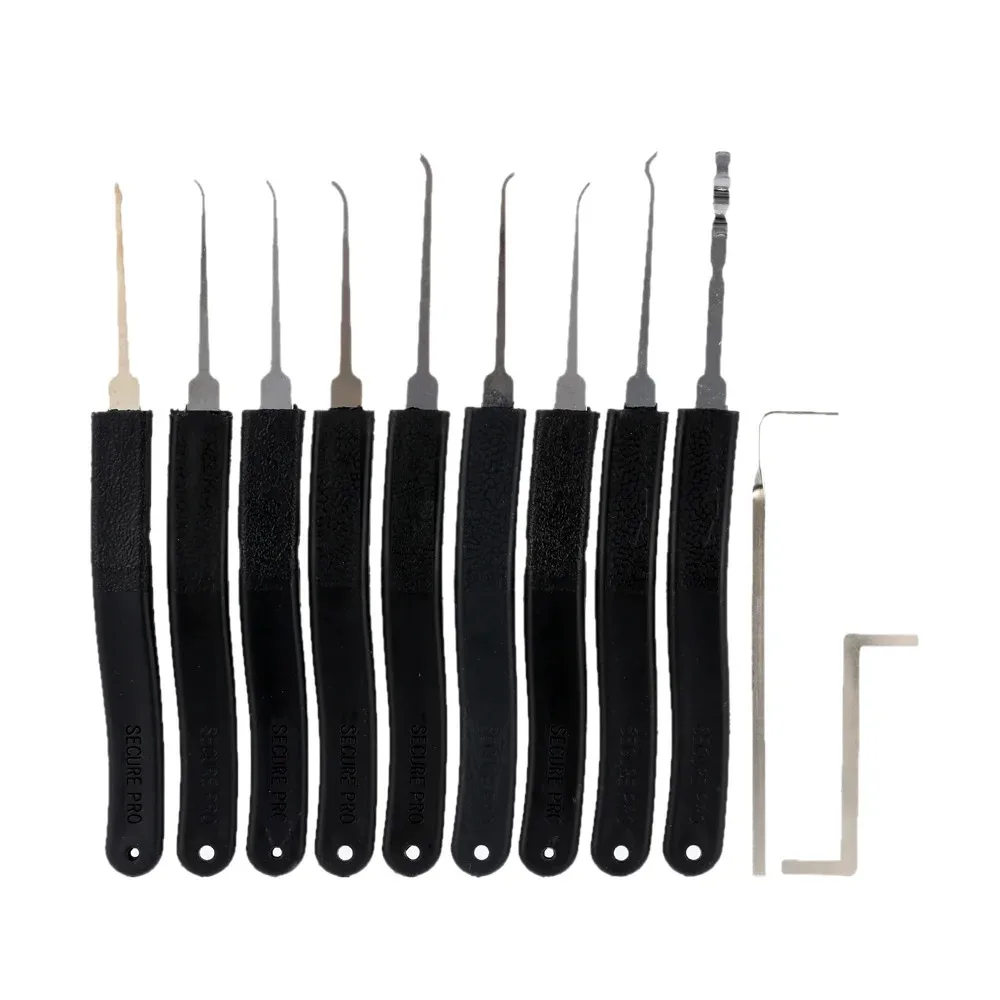 Kit d'outils manuels de crochetage avec clés de tension pour l'ouverture rapide des serrures de porte, idéal pour la pratique des serruriers