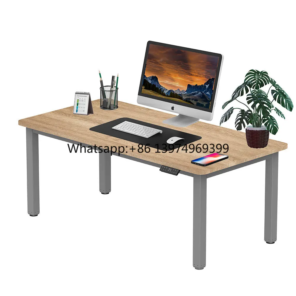 Home Office Electric 4 Legs Height Adjustable Table Workbench Lifting Stand up Desk Legs Desk Dual Motor Desk Frame