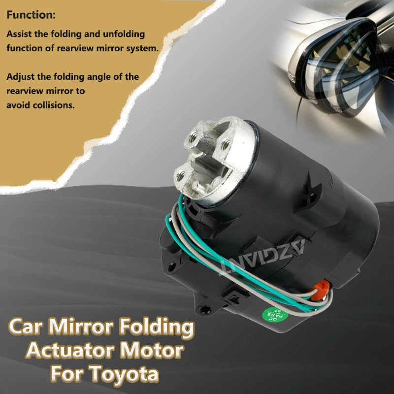 For Toyota Corolla Altis iM/Esquire MPV/Innova MK2/Kijiang Innova Crysta MK2 Car Power Folding Unit Mirror Actuator Motor 12V