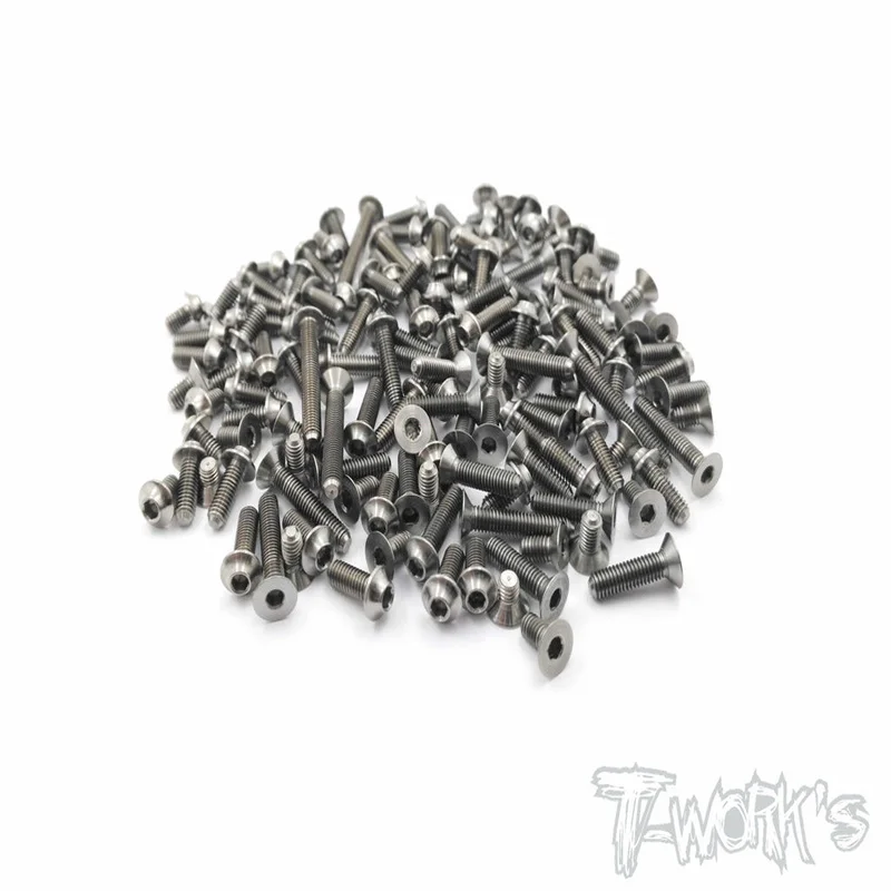 

Original T works TSSU-EB410.2 64 Titanium Screw set ( UFO Head ) 86pcs. ( For TEKNO EB410.2 ) Rc part