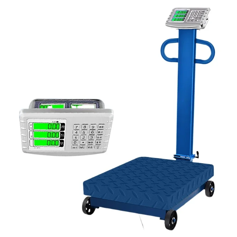 Hand push with wheels 600 folding scales Electronic table scales 300kg Pricing scale 500kg folding