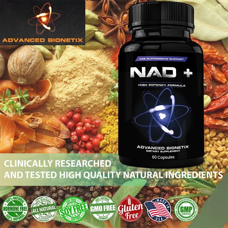 NAD Supplements - Anti-Aging, Cell Booster, Natural Energy Supplement, Brain Health, Boosts Immune System Health