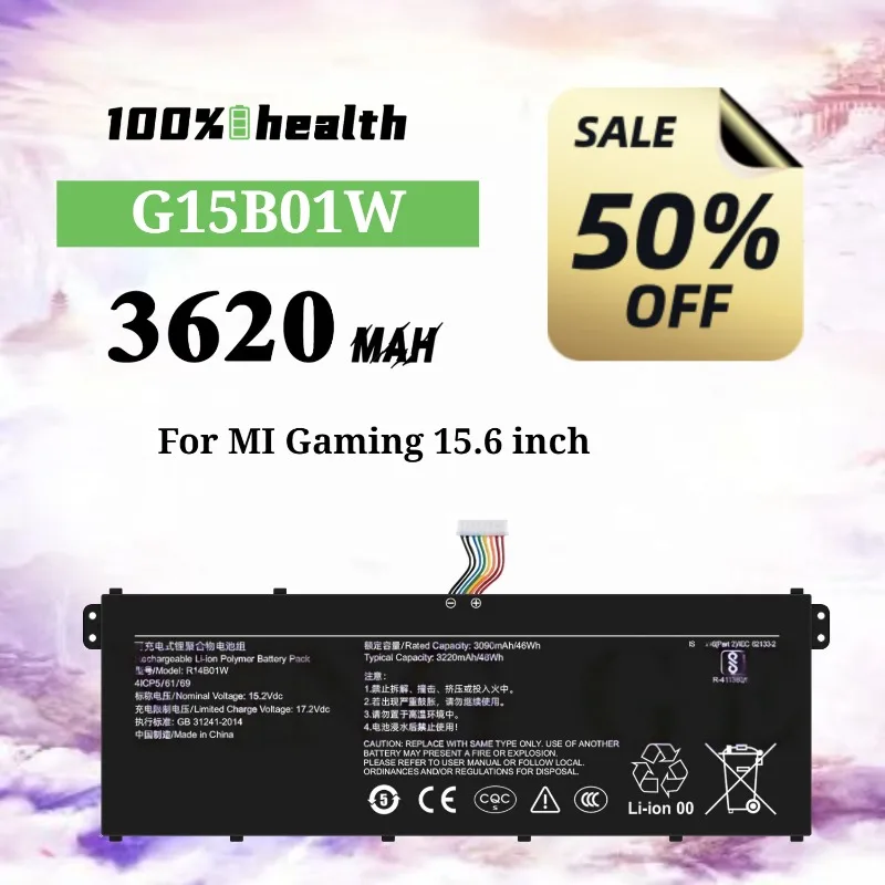

R14B01W 3220mAh Laptop Battery for Xiaomi REDMIBOOK/XMA1901-D/XMA1901-BB Lithium Rechargeable Battery