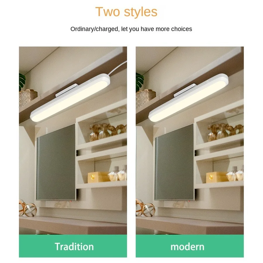 USB LED Makeup Mirror Light Hollywood Vanity Lamp Dormitory Lamp Eye Protection Table Desk Bulb magnetic Wall Night Light