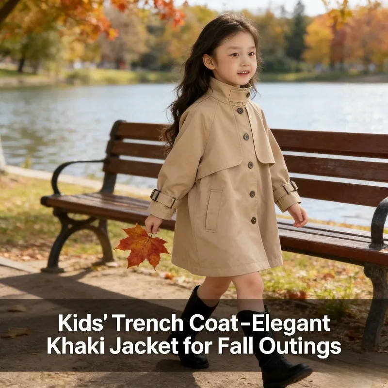 

Тренч для девочек, весна 2024, новая детская мода, пальто средней длины в британском стиле, универсальная шикарная верхняя одежда для малышей