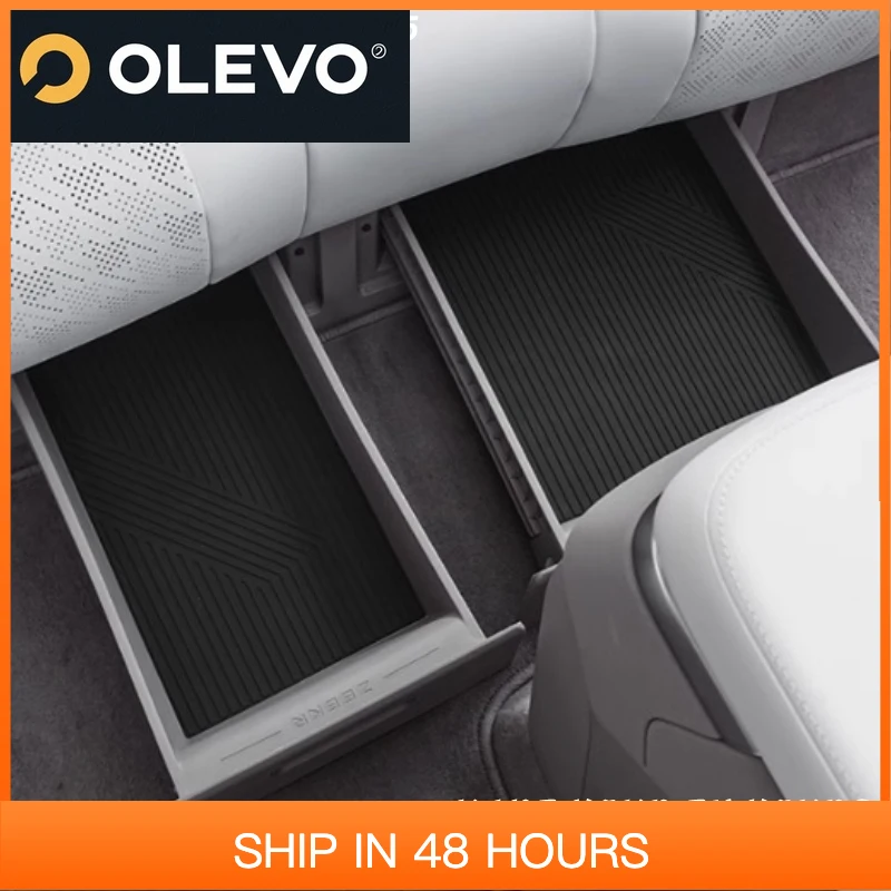 

Новый силиконовый противоскользящий защитный коврик для ZEEKR 7X 2024 2025 для ящика для хранения под задними сиденьями, автомобильные аксессуары