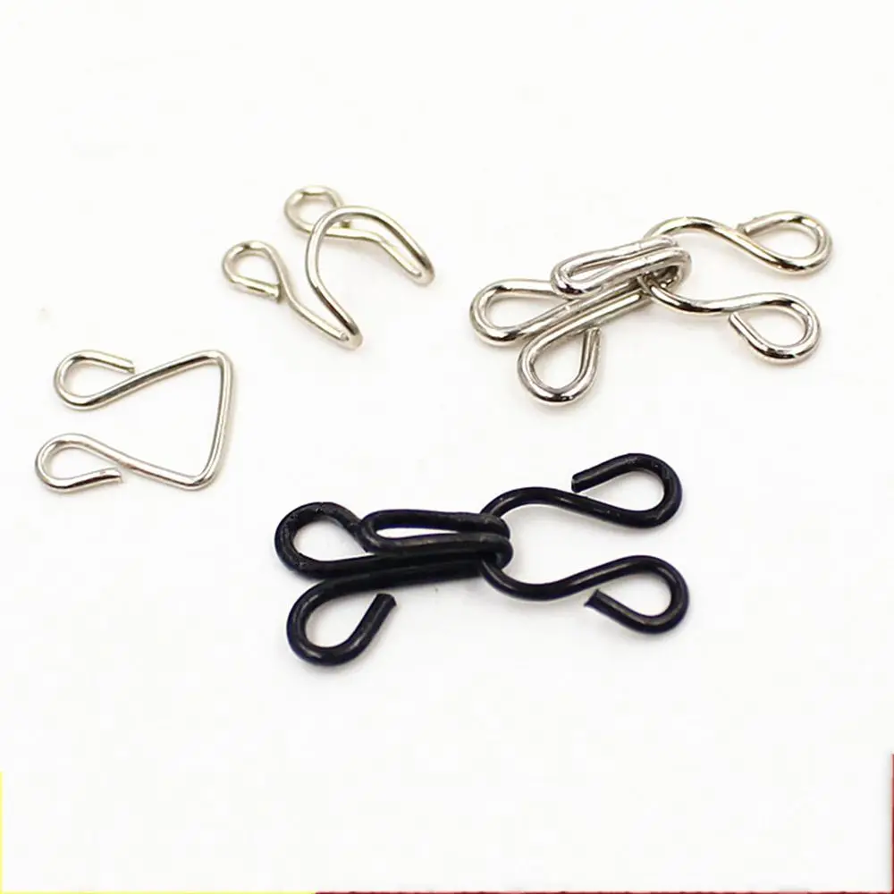 Multi-size DIY Invisible Alloy Closure for Clothing Sewing Hook and Eye Craft Buckle Jacket Hooks Replacement Bra Buckle