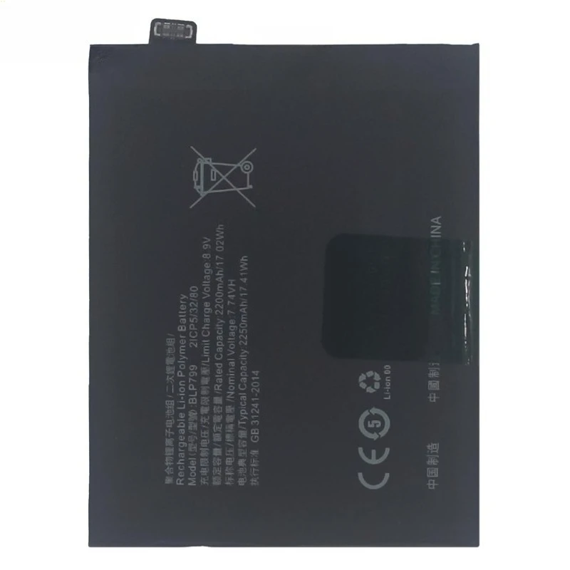 New Replacement Phone Battery BLP799 3.8V For OPPO Realme X7 7 Pro Realme7 RMX2170 RMX2121 RMX2111 4500mAh Li-Polymer