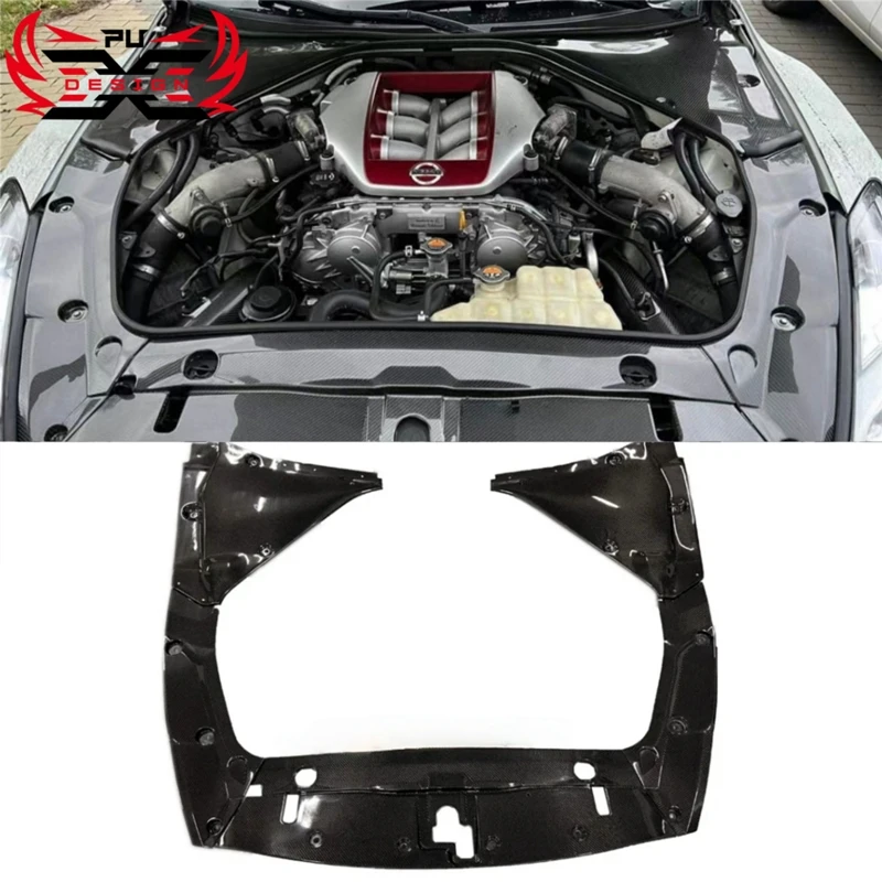 

High Quality For Battery Cover Nissan GTR R35 Carbon Fiber J Style Five Segments Engine Cooling Panel Cover