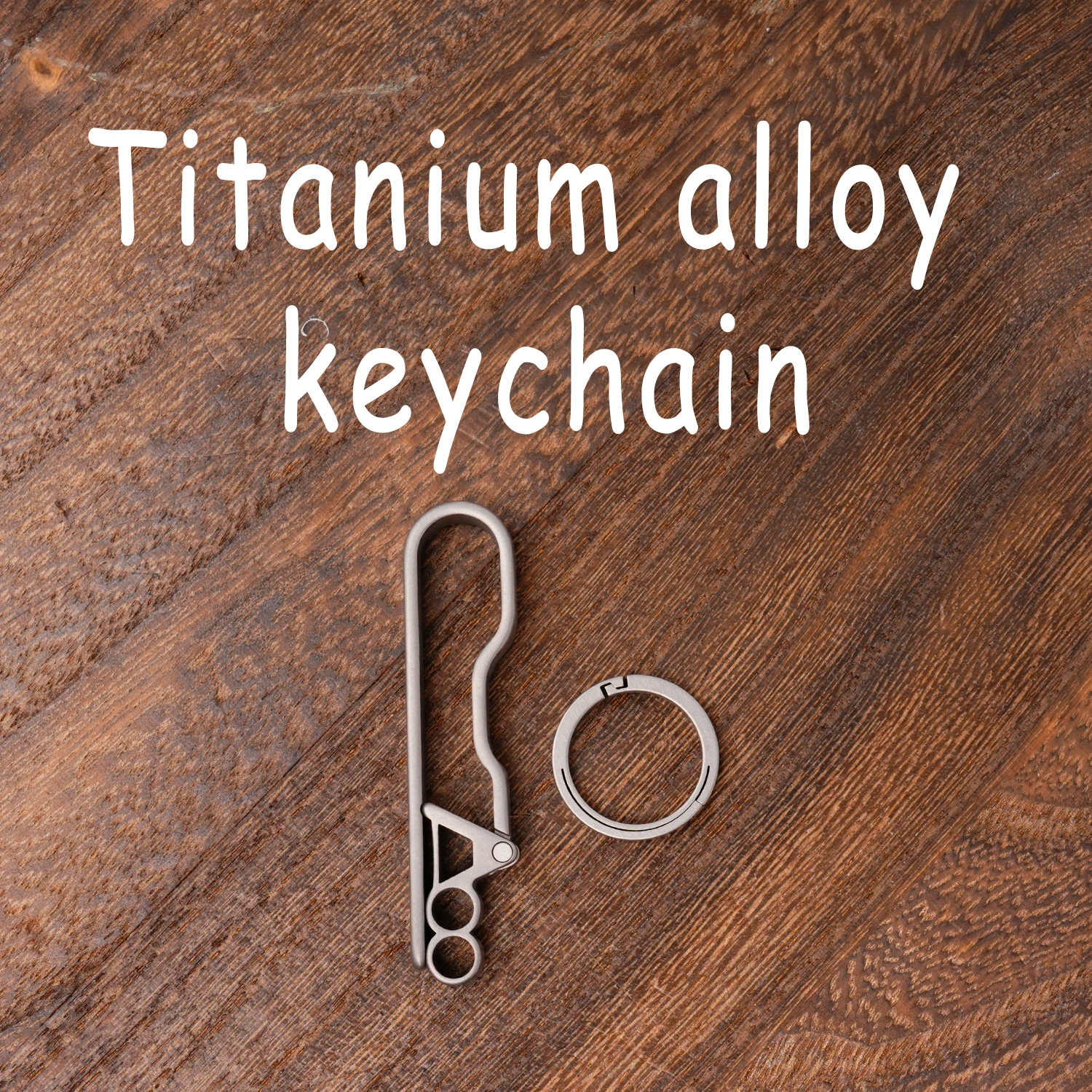 

TitaniumAlloy Keychain Belt Buckle Premium Texture Durable Father's Day Gift Giving Daily EDC Small Tool