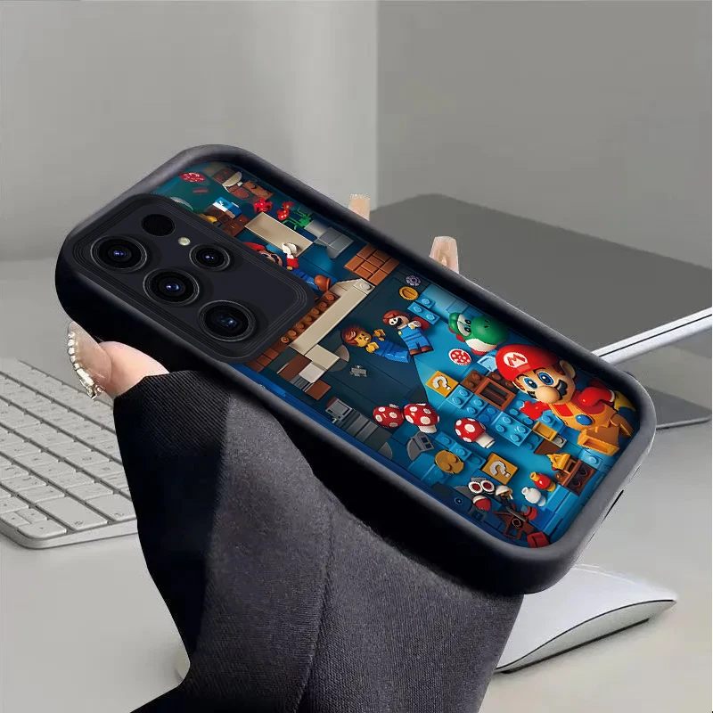 Super M-Marios Bros Case for Samsung Galaxy S24 S23 S22 S21 Ultra Plus S20 FE A55 A54 A53 A52 A52S A51 A50 A50S A35 A34 Cover