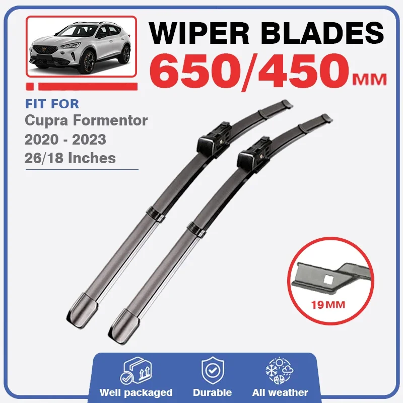 Fit For Cupra Formentor 2020 2021 2022 2023 Front Wiper Blades VZ5 Windshield Window Brushers Windscreen Washer Car Accessories