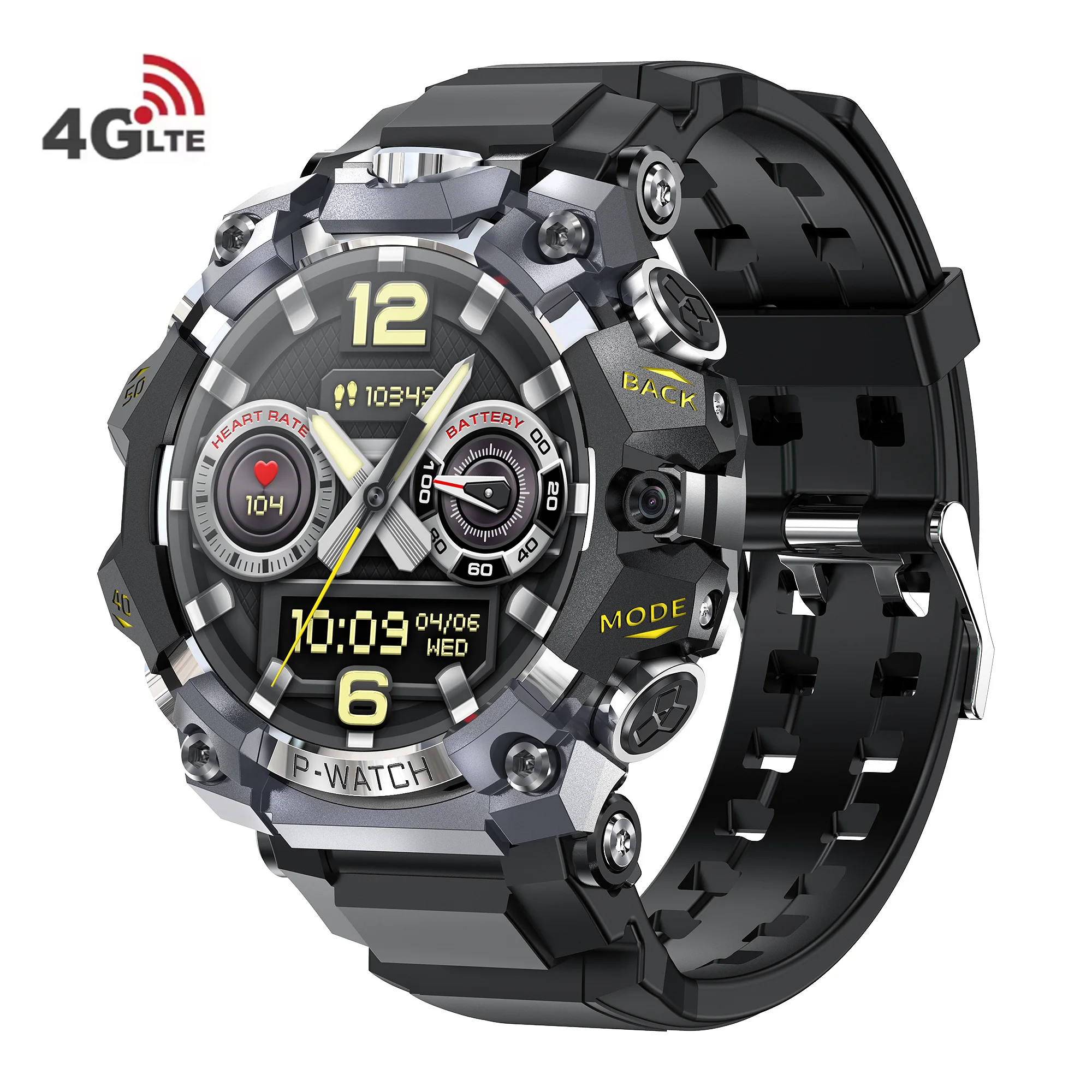 new 2025 4G Android Smart Watch Q668 Heart Rate GPS Amoled Screen 1150mah  IP68 Waterproof Men Sport Relojes Smartwatches