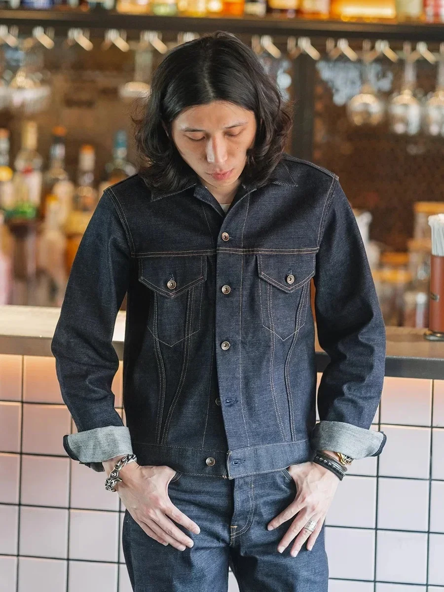 Non Stock Type 3 Selvedge Denim Trucker Jacket Mens Jean Outerwear 557XX 70505