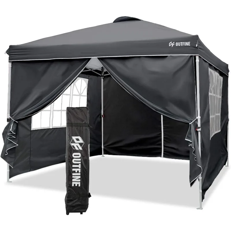 

OUTFINE Canopy 10'x10' Pop Up Commercial Instant Gazebo Tent, Fully Waterproof, Outdoor Party Canopies