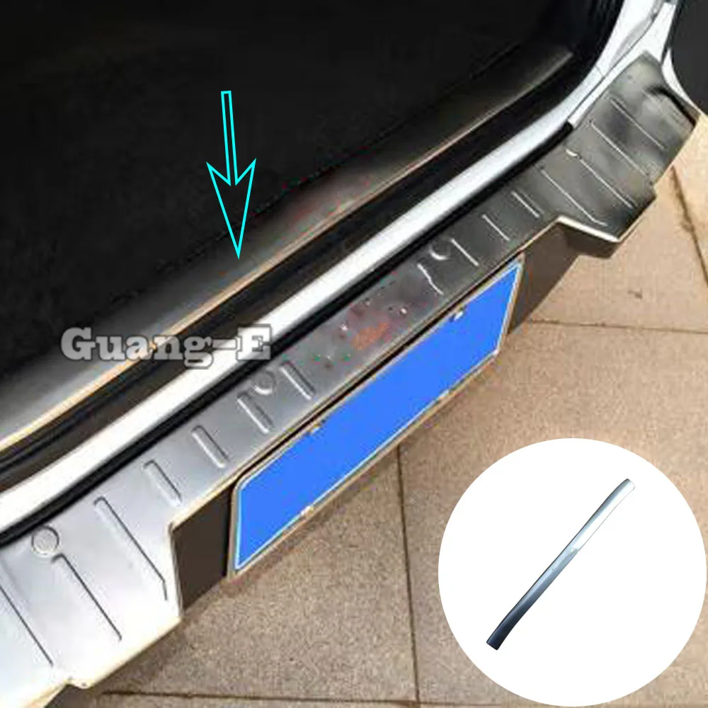 

Car External Outside Inside Rear Bumper Protect Trunk Trim Cover Plate Pedal For Chery Tiggo-3 Tiggo3 2014 2015 2016 2017 2018