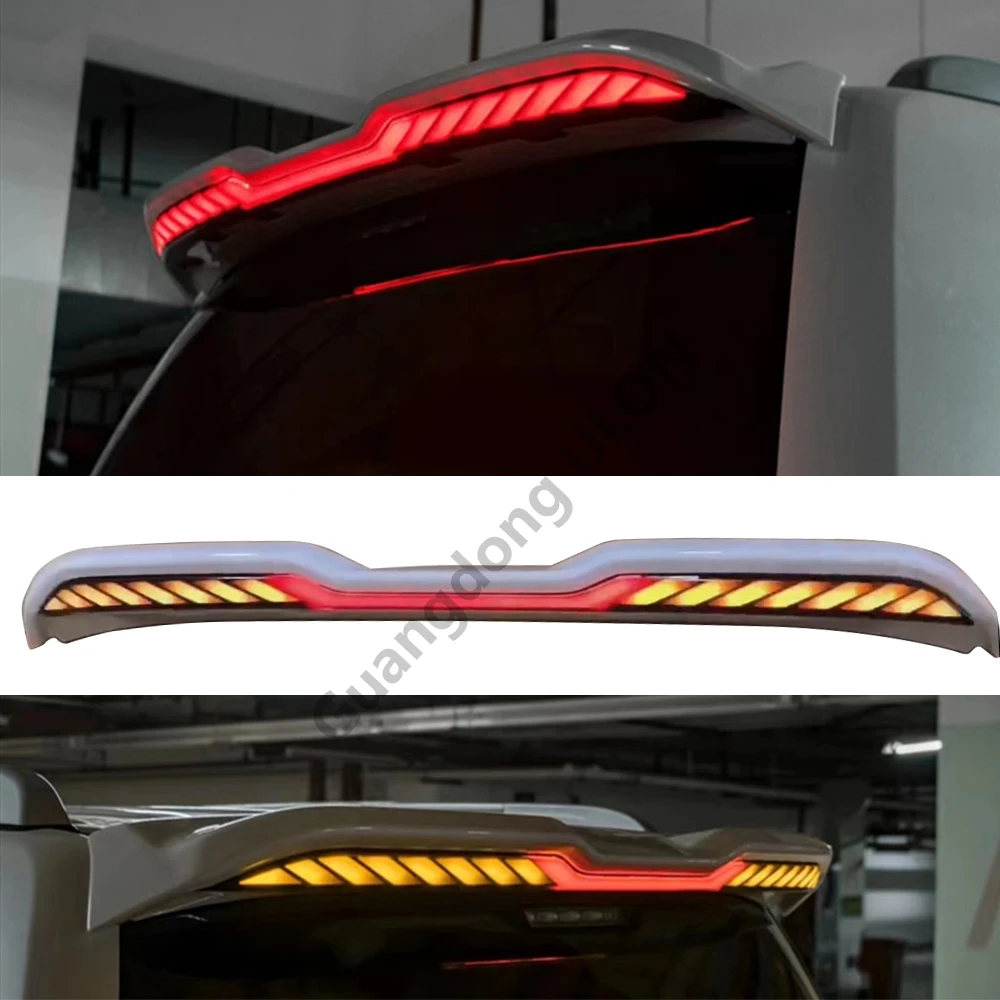 

High Quality Roof Wing Center Spoiler for Toyota Land Cruiser 2008-2021,New Manufacture LC200 Rear Modellista Spoiler with Movin