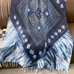 Sciarpa in viscosa di cotone di marca di lusso 2023 Aztec scialli e involucri con nappe floreali geometriche Echarpe Pashmina Bufandas musulmano Sjaal