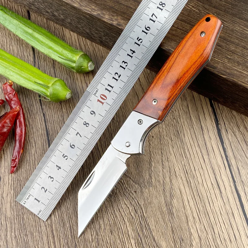 

Y-START 5CR13MOV Blade Red sandalwood Handle ABS scabbard Survival Hunting Knife-NS1517