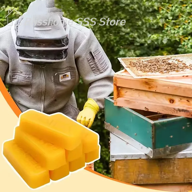 【S】4/8Pcs Pure Beeswax Blocks, - Candle Making With Beeswax ulasan dan harga