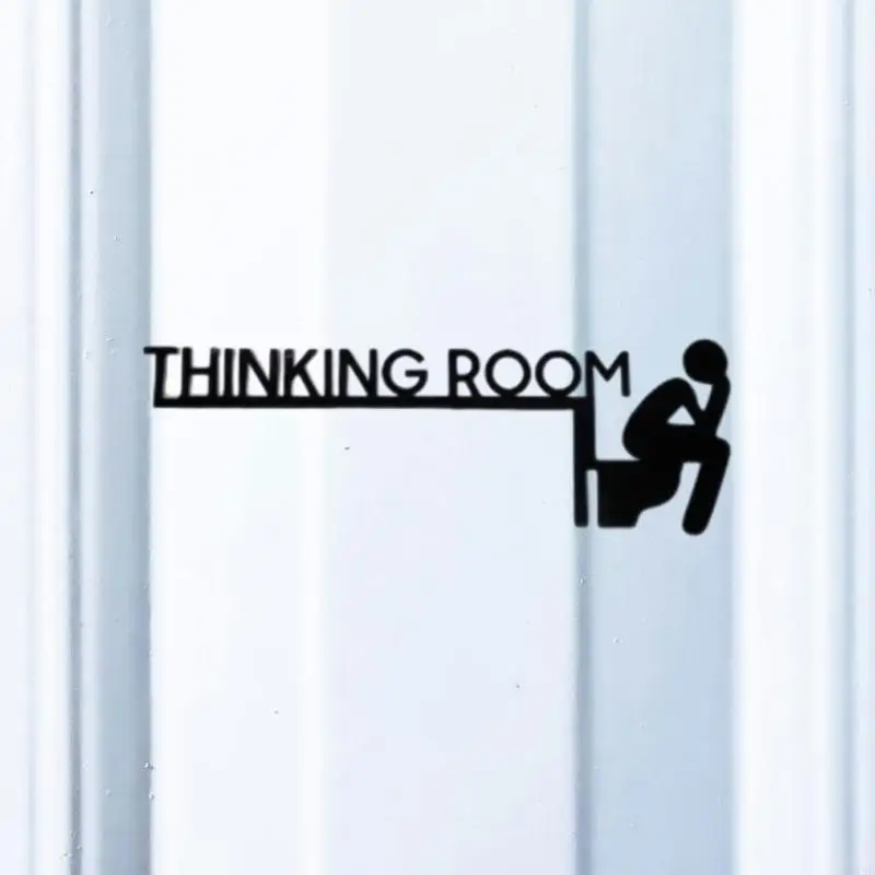 F19B Black THINKING ROOM Metal Wall Art Wall Sculpture for Enhancing Elegant