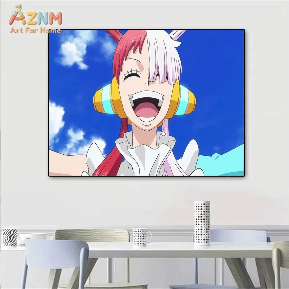 AZNM One Piece Luffy Ace Sabo Brothers Film Red Uta Luffy Gear 5 Zoro Anime Manga Canvas Wall Art Print Home Decor Poster view 4