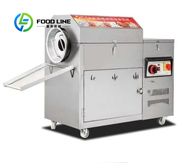 

Коммерческая автоматическая газовая многофункциональная машина для обжарки орехов для хлебобулочных изделий - жареные каштаны, арахиса, семян кунжута и т. д.