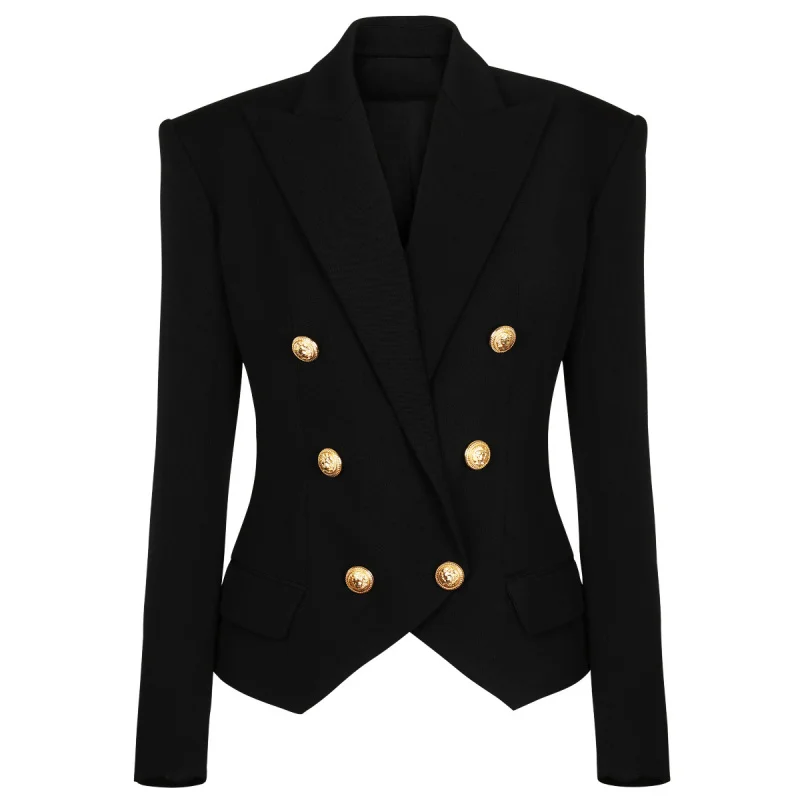 

2025 Spring Autumn New Style Waist-Cinching Slimming and Height-Enhancing Women's Fashionable Classic Small Blazer To
