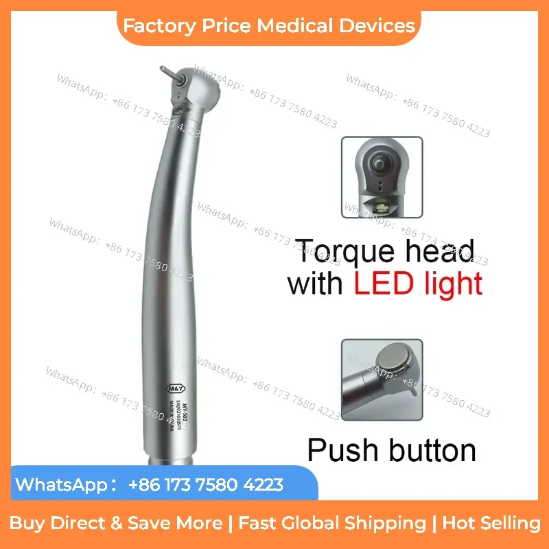 2026 Supplier Custom Surgery Torque Head Single Spray E-generator LED Turbine Dentists Tools fastshipping