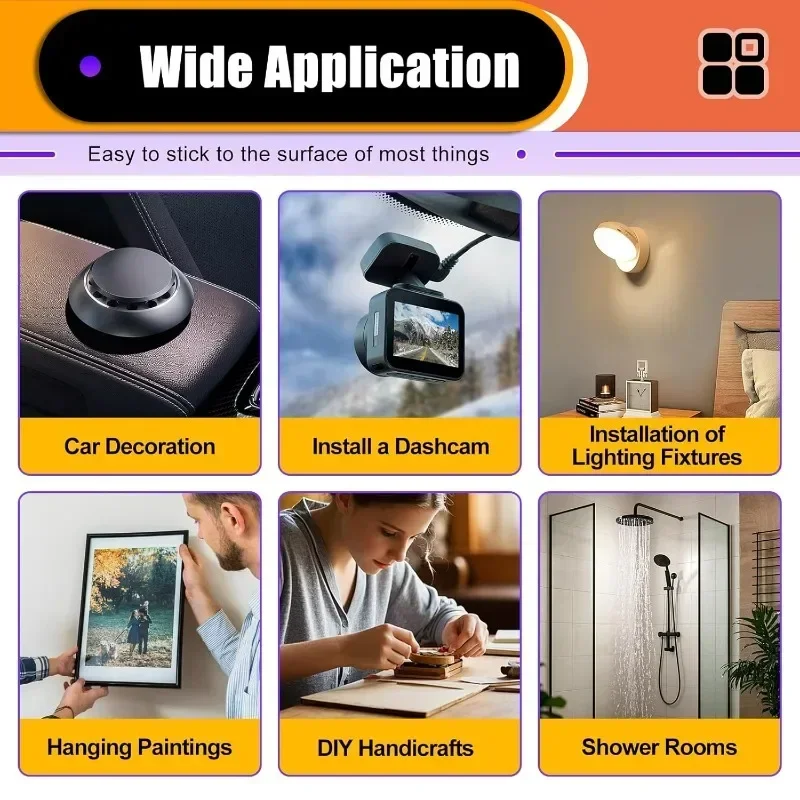 100/10x ذاتية اللصق رغوة الشريط منصات مزدوجة الوجهين الشريط قوي تصاعد الشريط عالية اللزوجة مربع الفن صور ملصقات معلقة #6