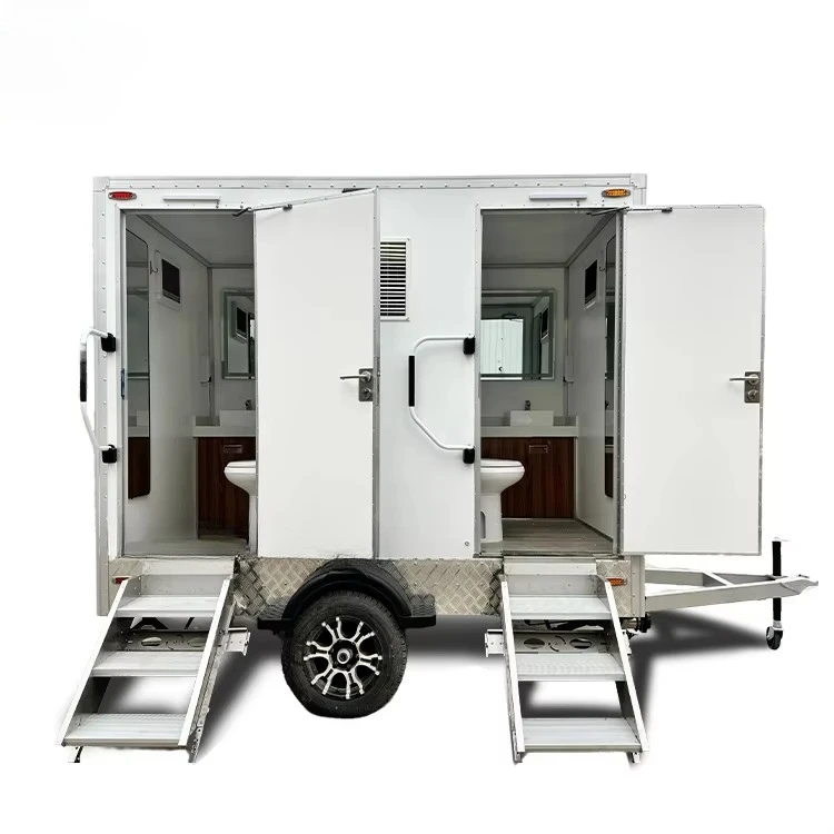 Mobile Restroom Large Sewage Storage Tank Anti-leak Sealed Frame All Weather Resistant Mining Site Road Repair Portable Washroom