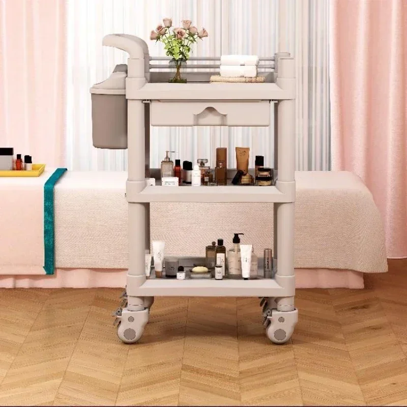 Salon Trolley Professional Cart Shopping Hospital Wheels Stations Clinical carro estetica ruedas profesional Service Bar