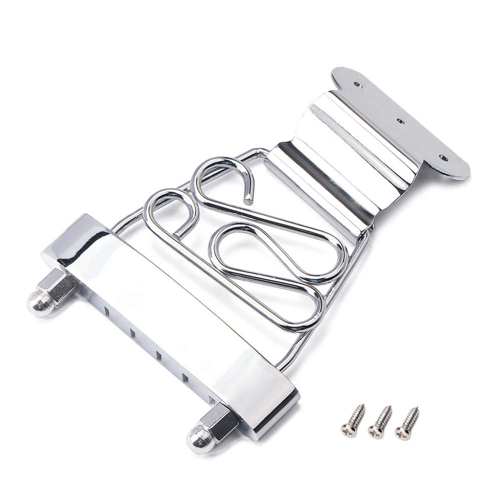 

Pull Plate Acoustic Bone Bridge Guitar Tailpiece Chinese Style Silver Replacement