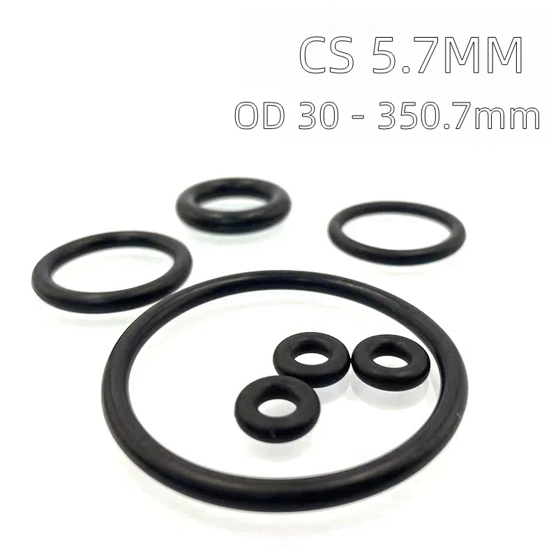 

Custom EPDM O-rings CS 5.7mm Elastomer Gasket Rubber Sealing Ring Ethylene Propylene O-ring Seal Weather-resistant Black