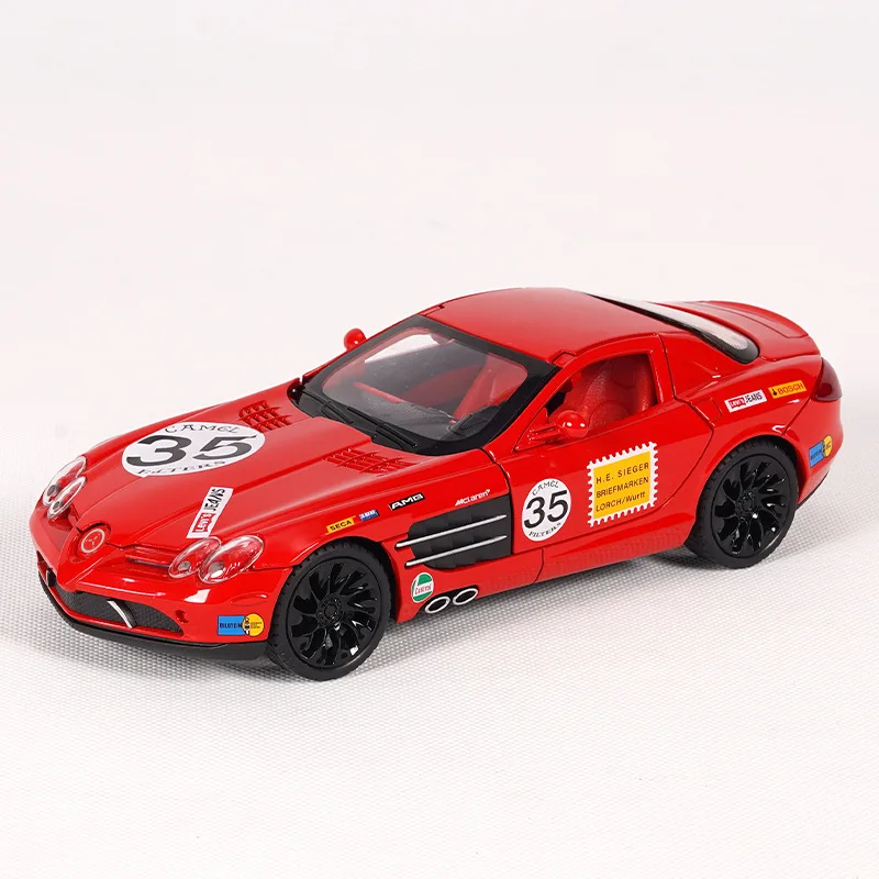 

1:24 SLE Alloy Sports Car Model Diecast Metal Car Vehicles Model High Simulation Sound and Light Kids Toy Gift
