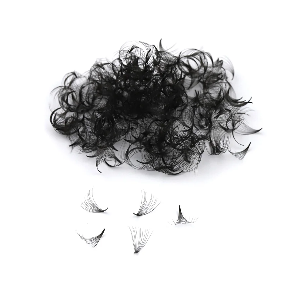 Aguud  Loose Fans 8D-16D Pointy Base Short Stem Premade Russian Volume Fans Faux Mink Premade Eyelash Extensions Makeup Cilios