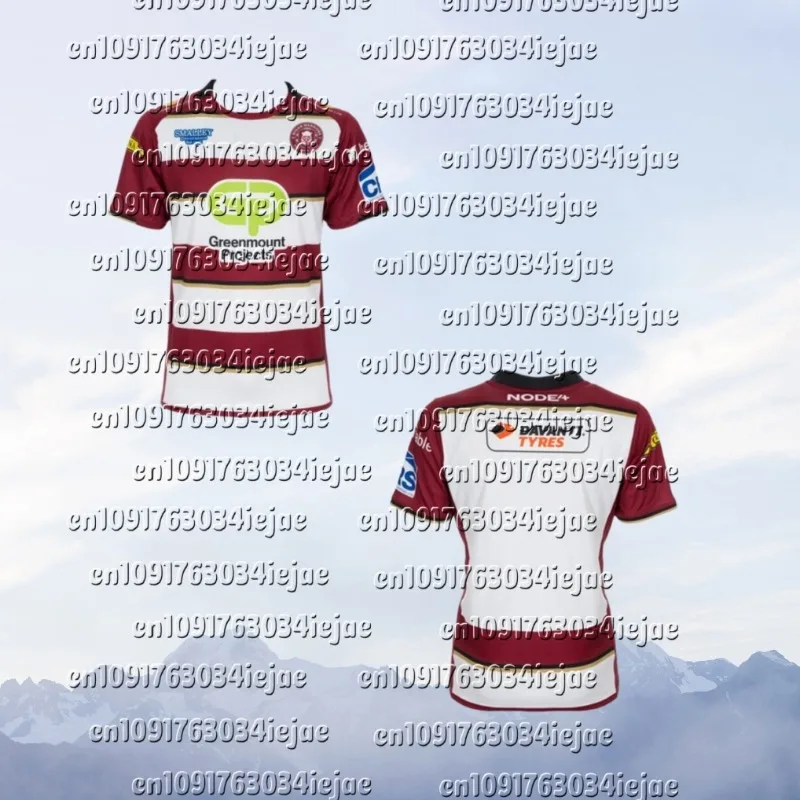 

2025 НОВЫЙ Wigan Warriors, camiseta de Rugby de casa для мужчин, ropa de jugador, camiseta de tren para hombres y niños