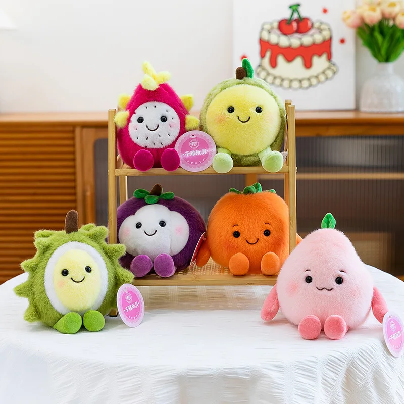 Jouet de Fruits en peluche parfumés de 14cm, nouveau, mangosteen Dragon Fruit Durian pêche, poupée douce, jouet pour enfants, cadeau, décoration de chambre à coucher de maison