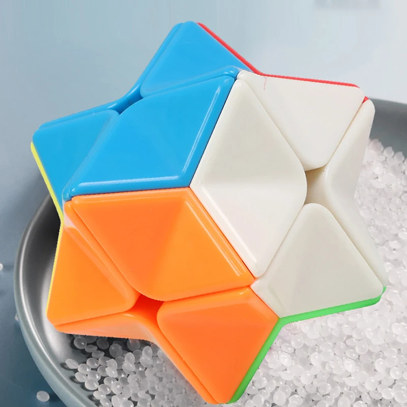 Macaron Stress-Relief Magic Cube Toy Children's Fun Educational Puzzle Decompression Polygon Toys Christmas Birthday Gifts