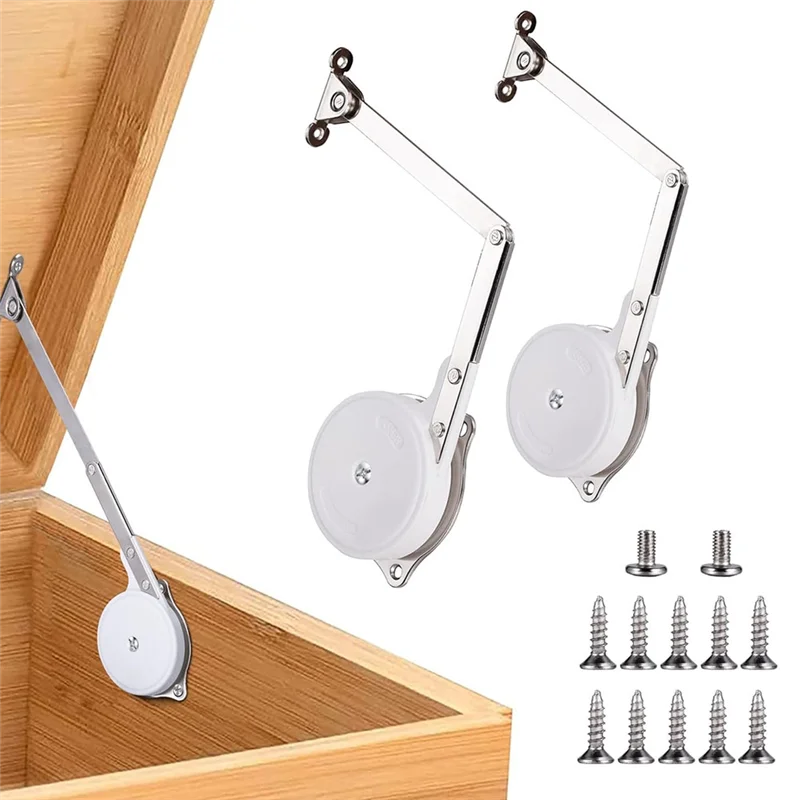 

Boxes Hinges Soft Close Lid Support Hinges Chest Hinges For Wooden Box, Cedar, Storage Trunk & Bench-AA26