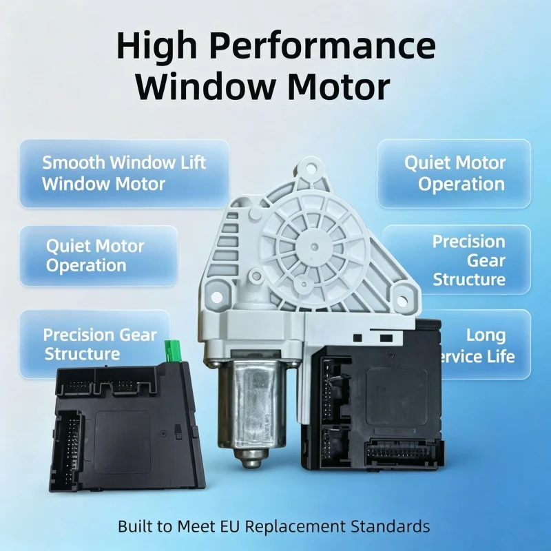 Image of Fensterheber-Motor und -Module für die Vordertür des Autos OE 1K0959701K 1K0959702K Fensterhebermotor kompatibel mit VW Passat B6