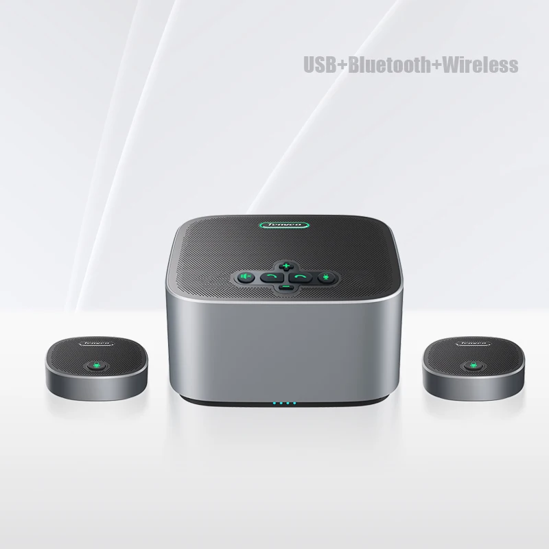

USB/Bluetooth/Wireless Speakerphone 10 AI Mics 360°Voice Pickup 360°Voice Pickup Conference Speaker And Microphone