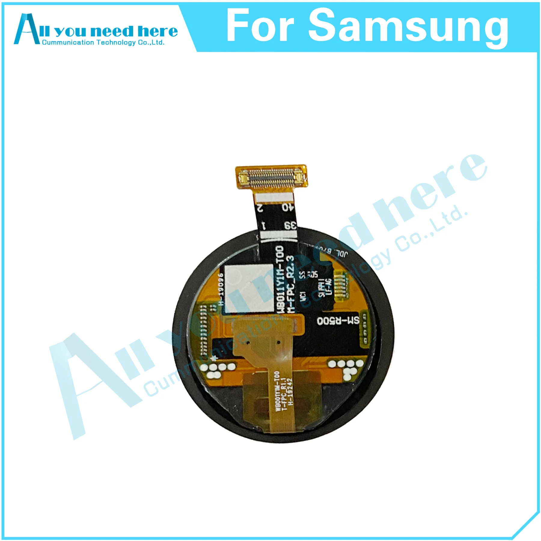 LCD Display Touch Screen Digitizer Assembly, substituição De Peças De Reparo, Samsung Watch Active R500, SM-R500