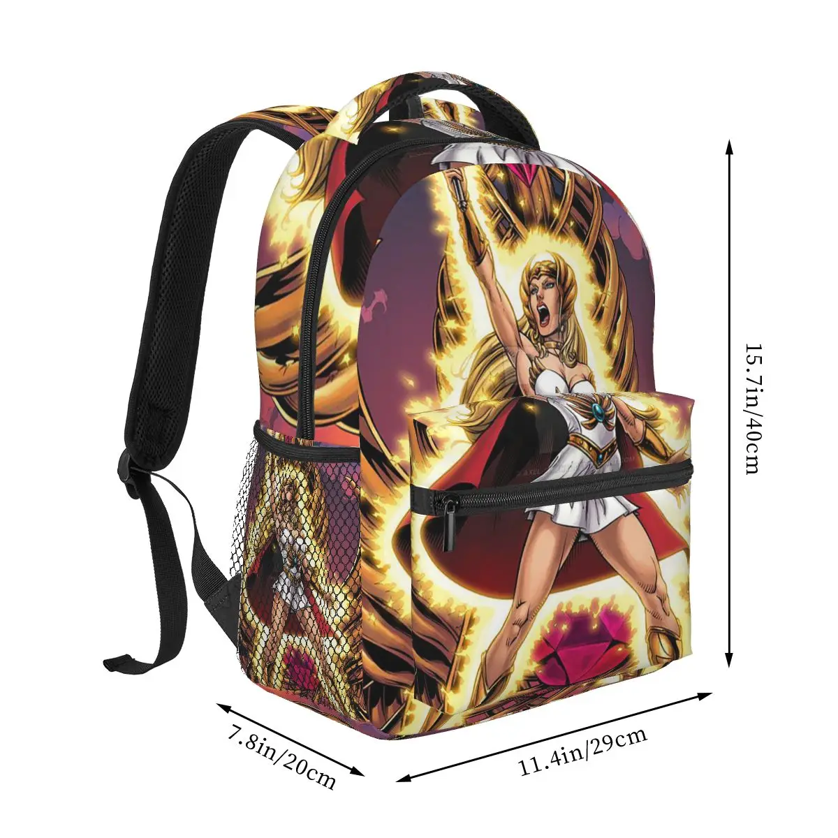 She Ra Princess Of Power Cartoon Backpack Student Boys Girls BookBag Kids School Bag Laptop Shoulder Bags for Men Women