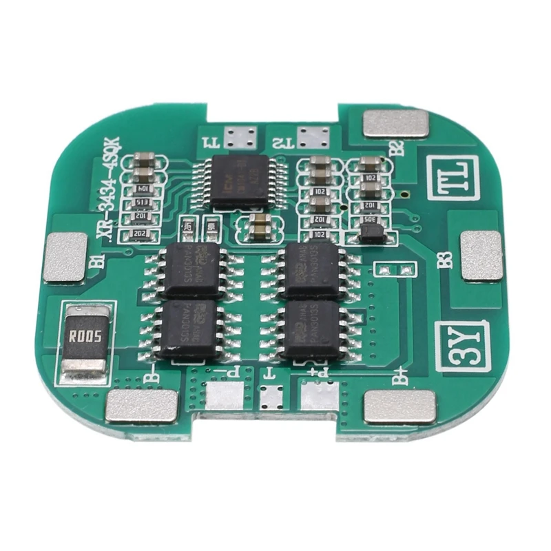 10 Pcs 4S BMS 8A 14.8V 18650 Li-Ion Lithium Battery Charge Board Square PCB Short Circuit Protection For Drill Motor