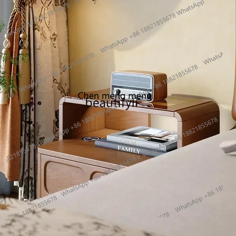 SS نمط جديد القرون الوسطى نمط غرفة نوم طاولة بجانب السرير شقة صغيرة تصميم الفرنسية الرجعية خزانة خزائن التخزين 7486