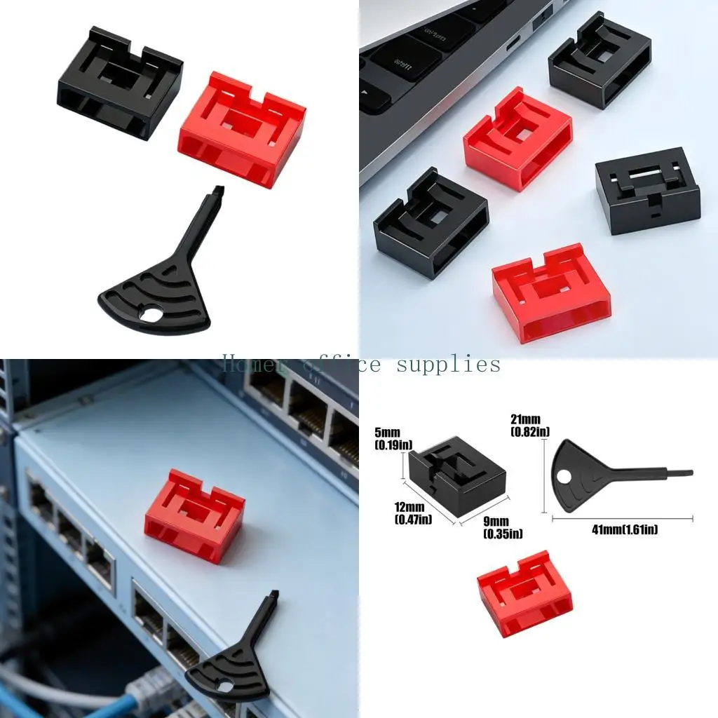 K43B 10Pieces USB A Port Blockers Set Includes To Prevent Unauthorized Access On And Notebook
