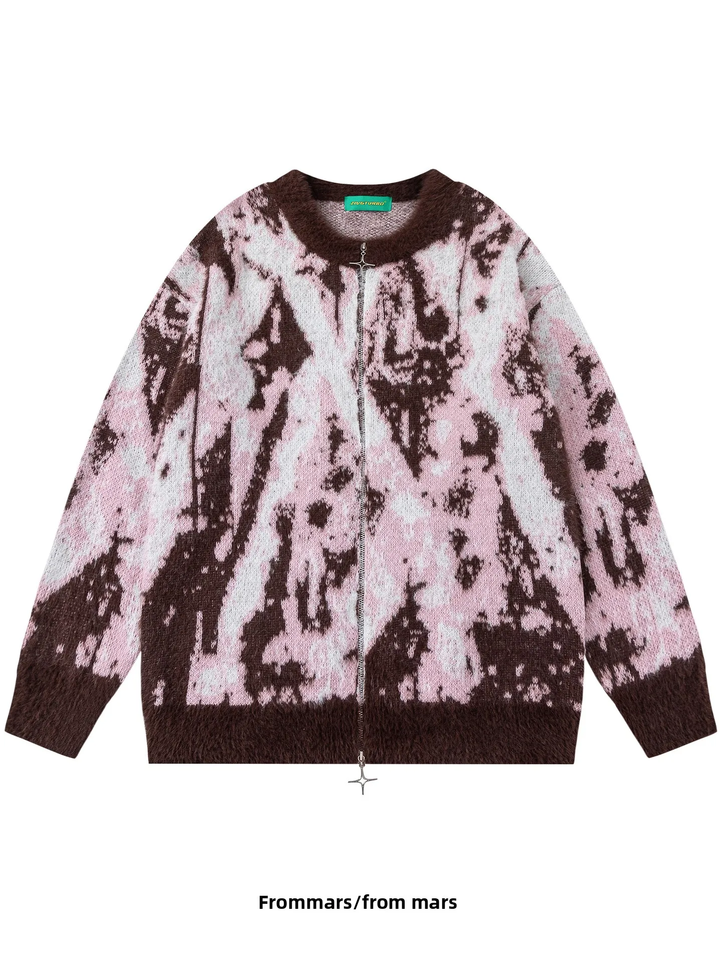 

Свободный вязаный свитер креативного дизайна для пары, модный бренд, средней мягкости, с длинными рукавами, круглым вырезом, теплый