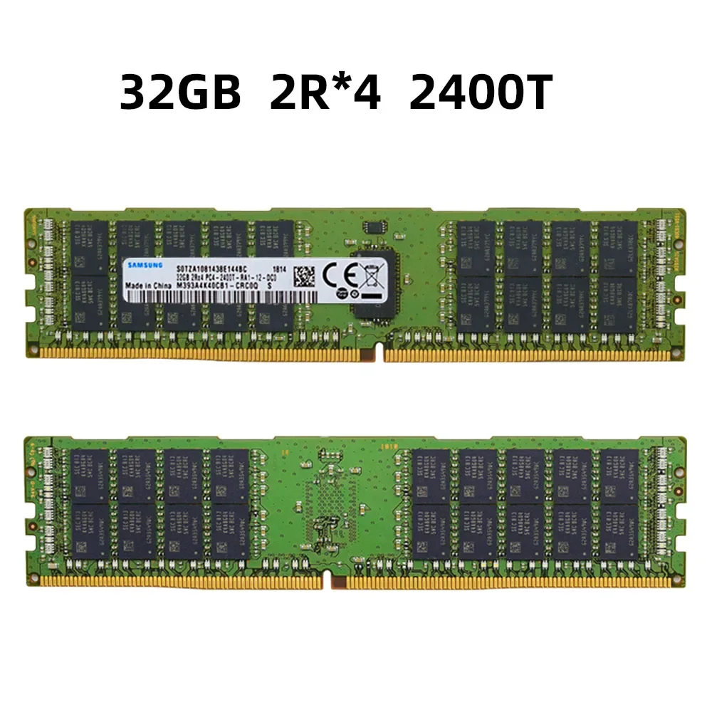 Samsung Memoria Ram DDR4 16GB 32GB PC4 2133MHz 2400MHz 2666MHz 2933MHz 3200NHz ECC REG Server Memory Support X99 Motherboard