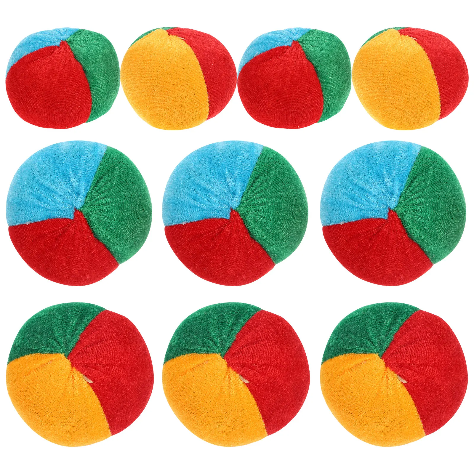 Bolsa de arena plana pequeña de calabaza, juegos de lanzamiento de tamaño, cáscara de arroz rellena, juguetes al aire libre, juego para niñas, niños y estudiantes, 10 Uds.